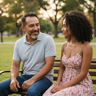 Couple discussing preconception health plan with a doctor